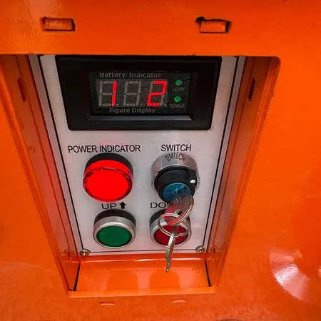 Lower control panel